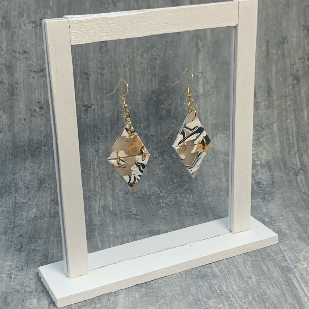 Translucent Handcrafted Clay Earrings (Hypoallergenic earring wires)